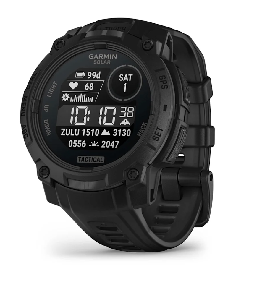 Garmin Instinct® 3 – 45 mm, Solar, Tactical Edition Black with Black Band
