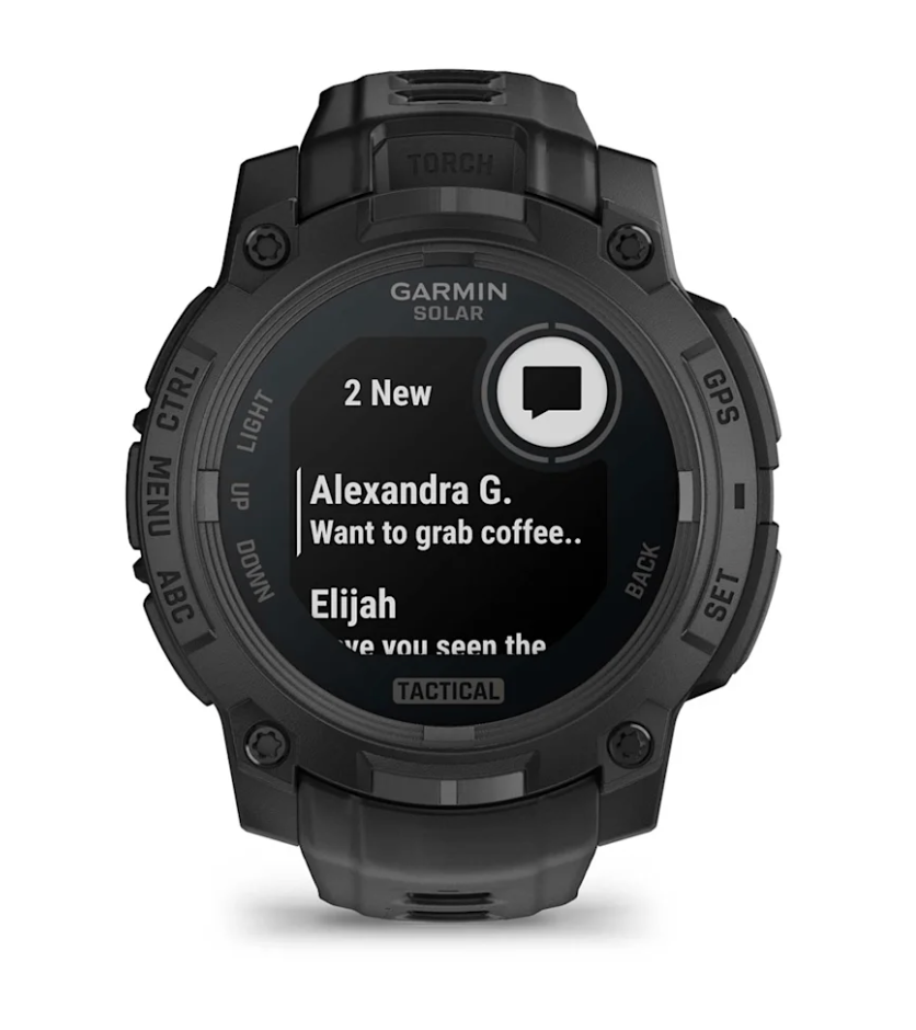 Garmin Instinct® 3 – 45 mm, Solar, Tactical Edition Black with Black Band