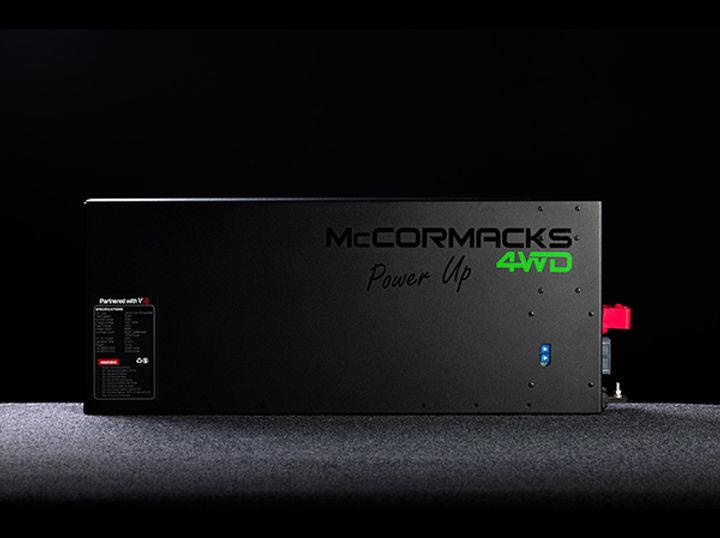 McCormacks 4WD Slimline Power Up Lithium Battery 75AH with 40AH charger