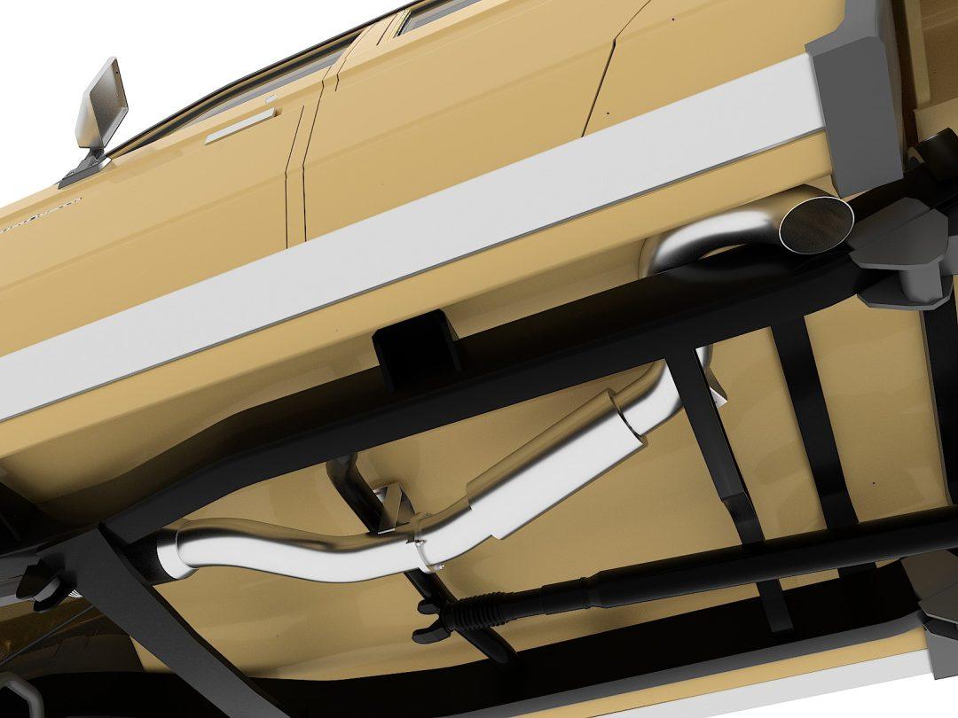 Fatz Fabrication Turbo Back for Toyota LandCruiser VDJ79 Dual Cab, Single Tank Side Exit Exhaust
