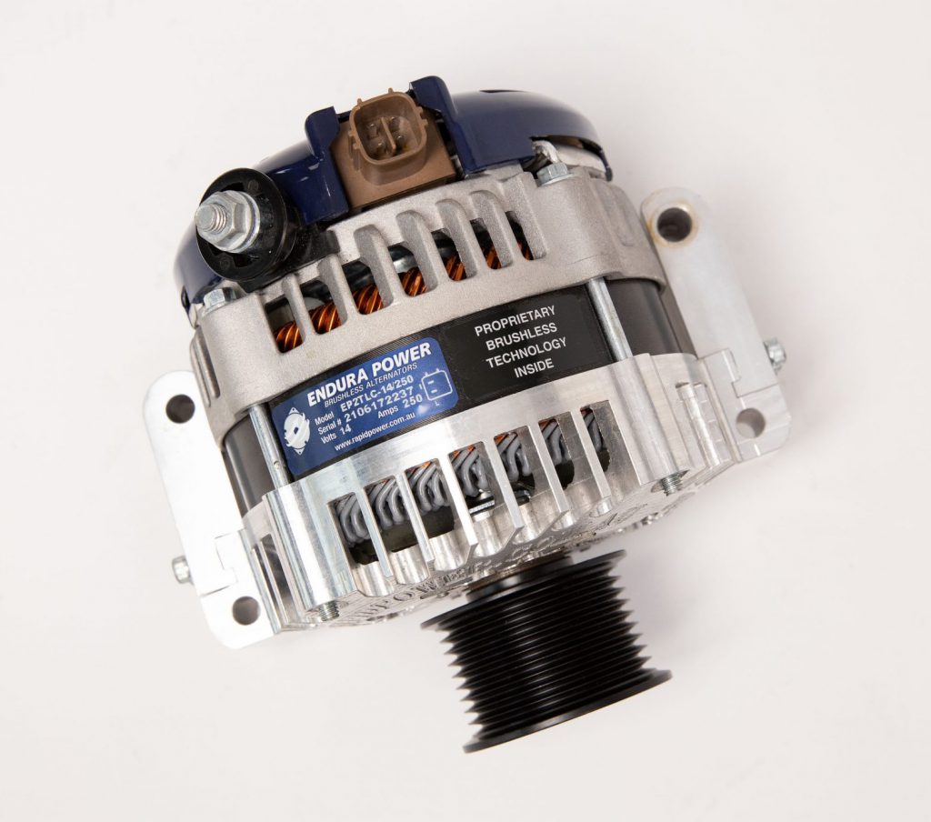 Endura Power Brushless, off-road duty alternator 250A for Toyota LandCruiser VDJ