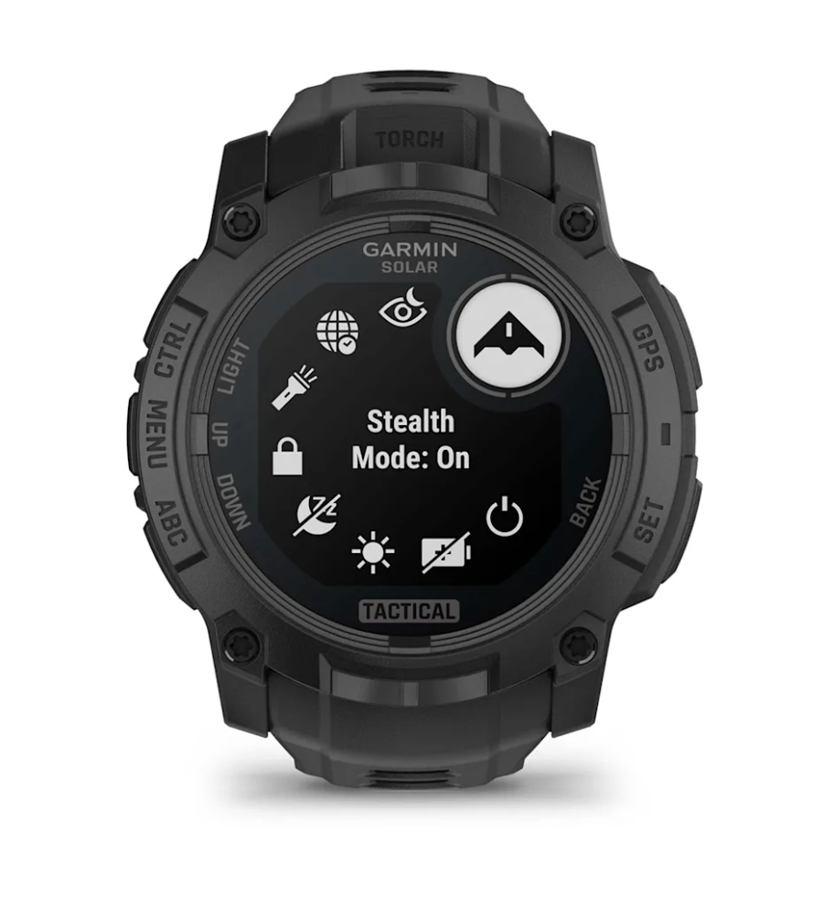 Garmin Instinct® 3 – 50 mm, Solar, Tactical Edition Black with Black Band