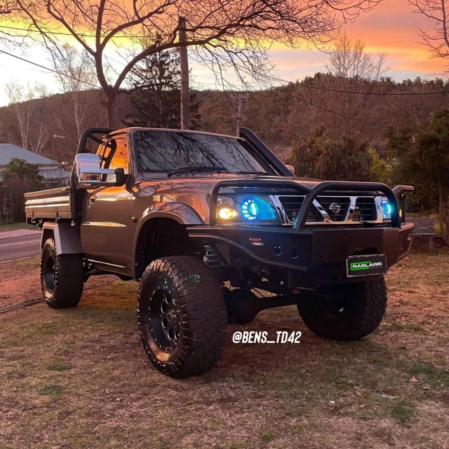 Raslarr New Style Azza Bull Bar for Nissan Patrol GU (all series)