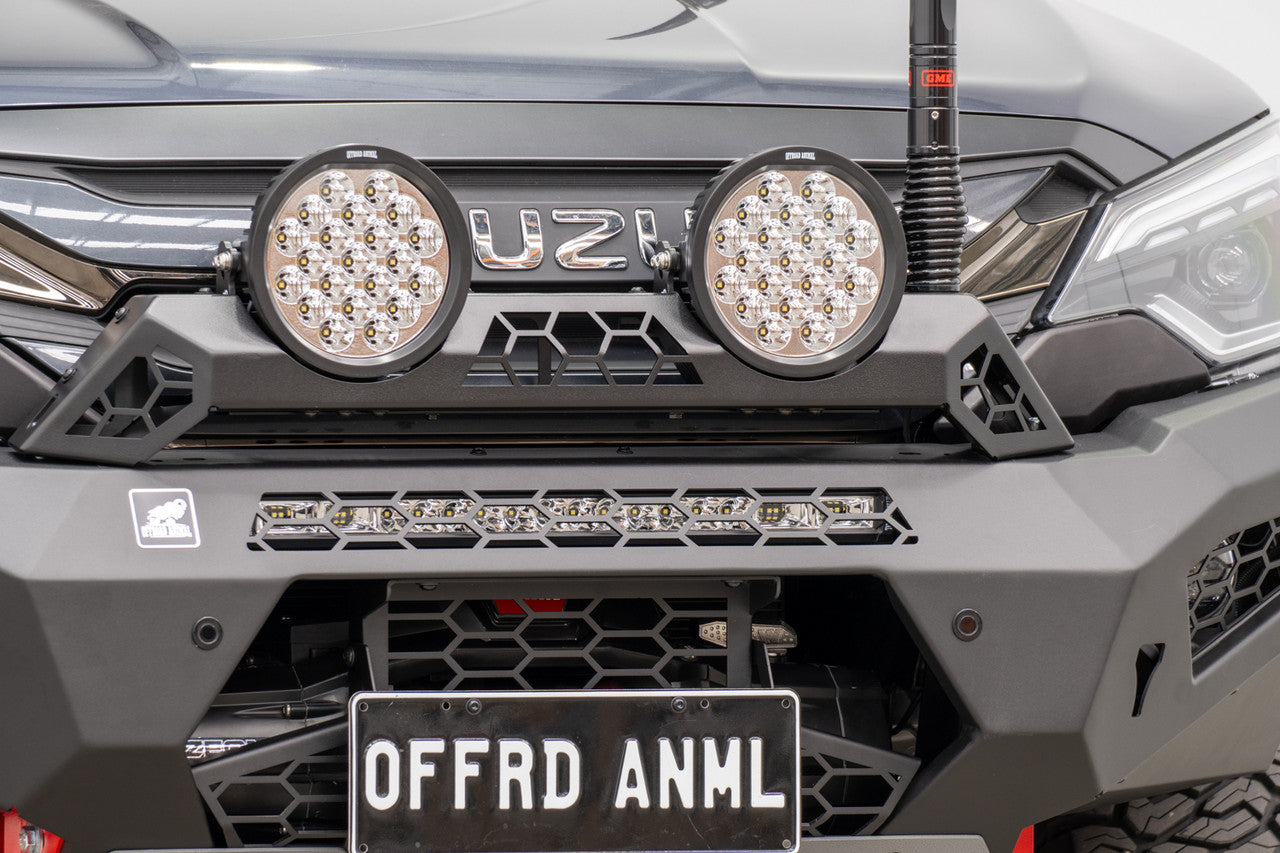 Offroad Animal Rally Hoop to suit Bars with 8 Degree Top face with Offroad Animal Butt Kicker Lights