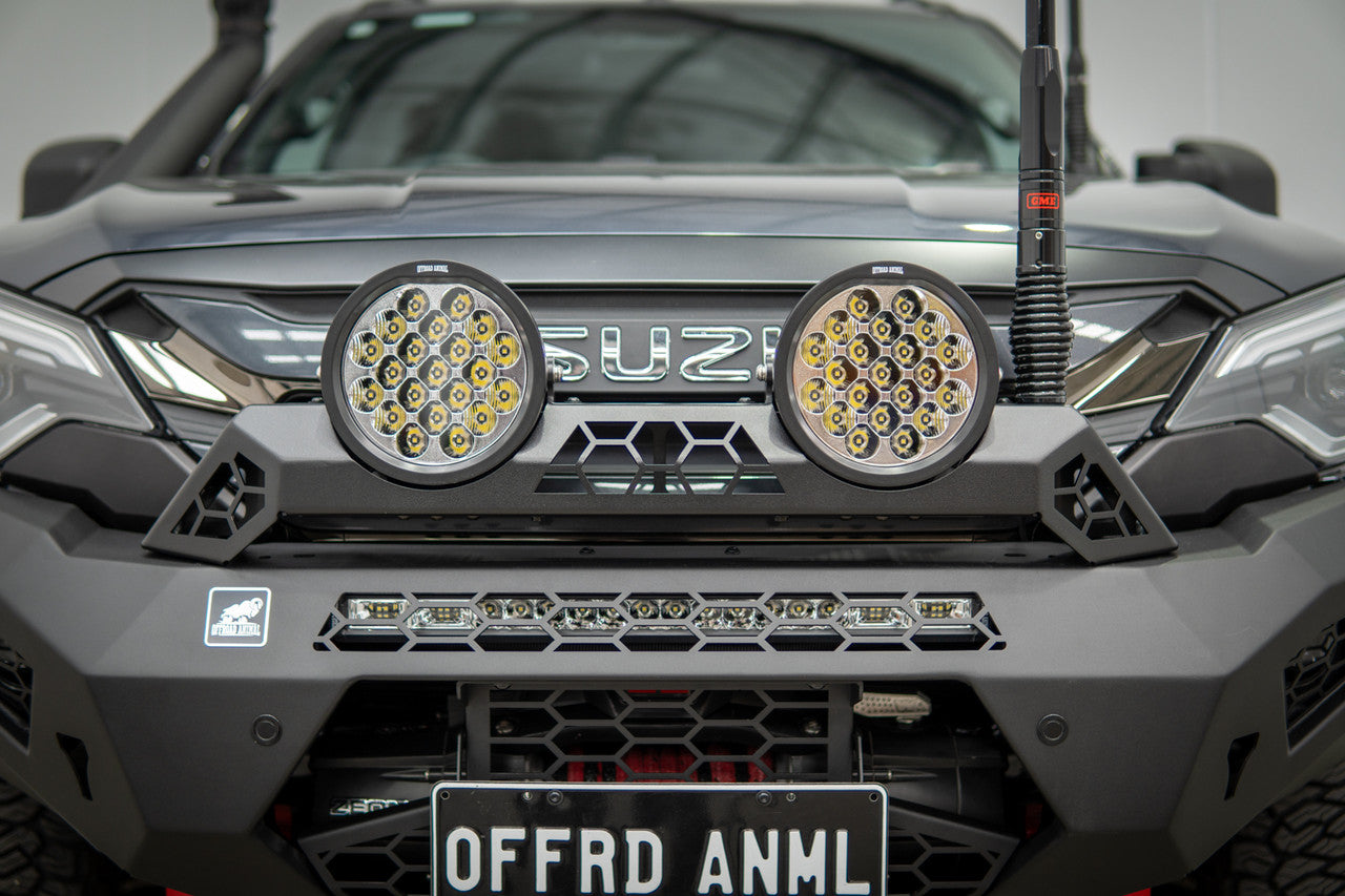 Offroad Animal Rally Hoop to suit Bars with 8 Degree Top face with Offroad Animal Butt Kicker Lights
