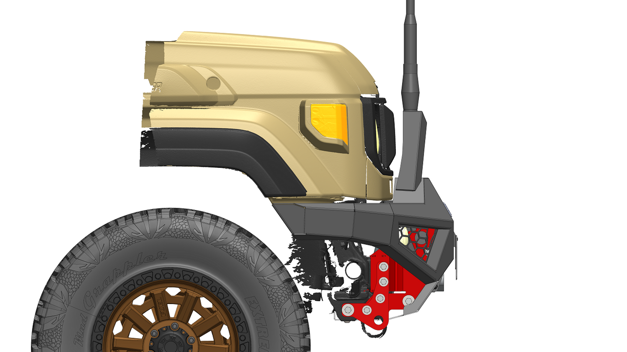Offroad Animal Stealth Hoop to suit Predator Bar for Toyota LandCruiser 70 Series facelift