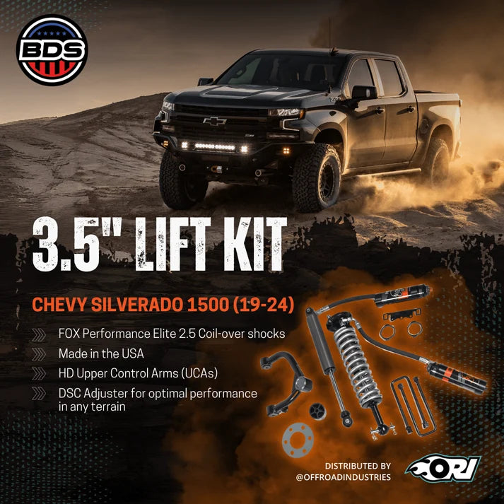 Offroad Industries BDS 3.5" Lift Kit FOX Performance Elite Coilover Chevrolet Silverado 1500 (19-24)