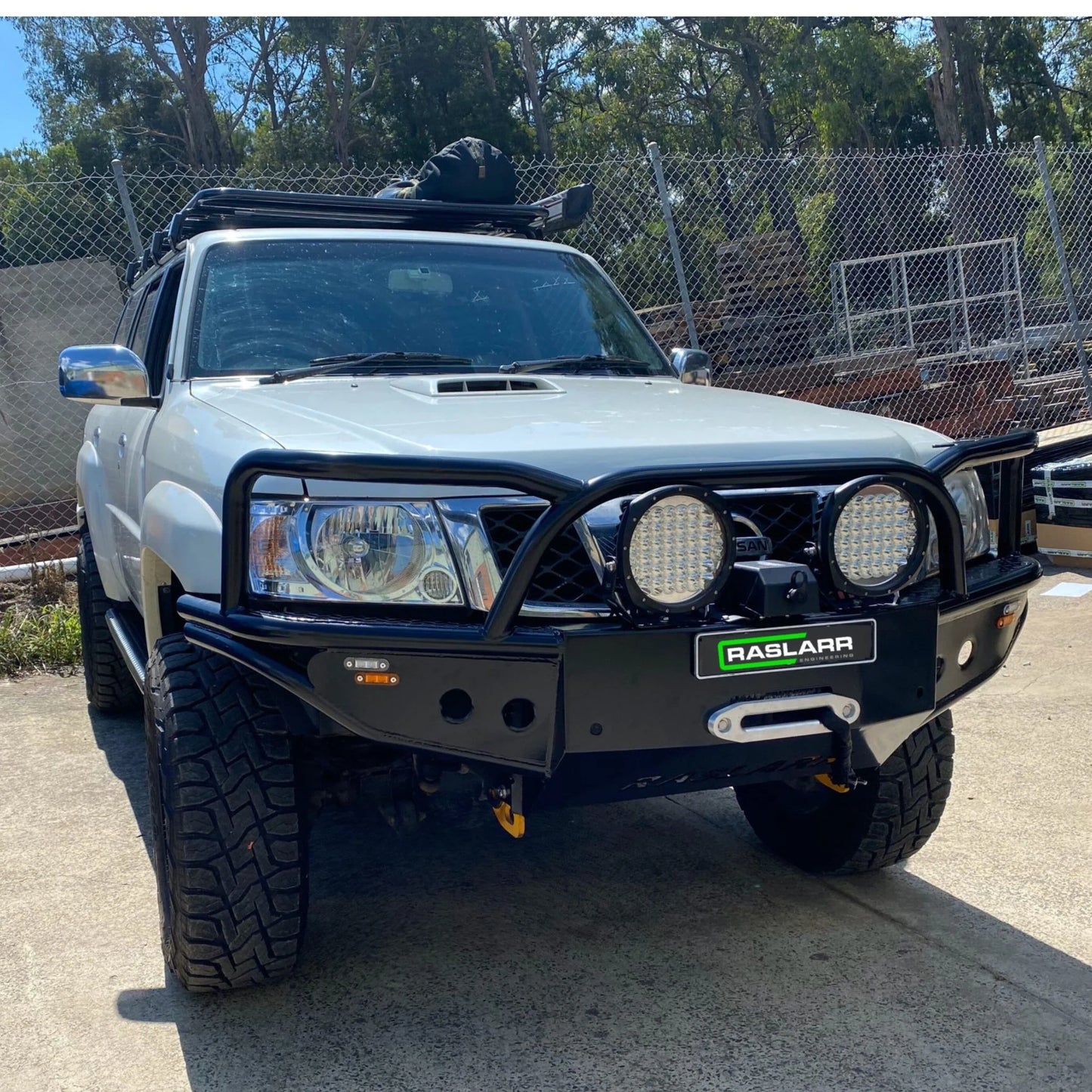 Raslarr New Style Azza Bull Bar for Nissan Patrol GU (all series)