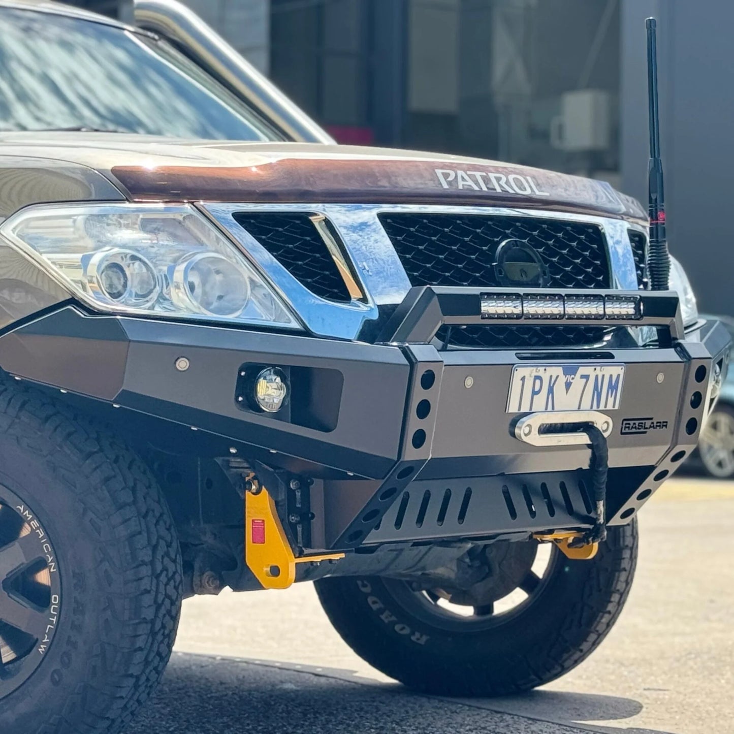 Raslarr Winter Low Line Bull Bar for Nissan Patrol Y62 Series 1-4