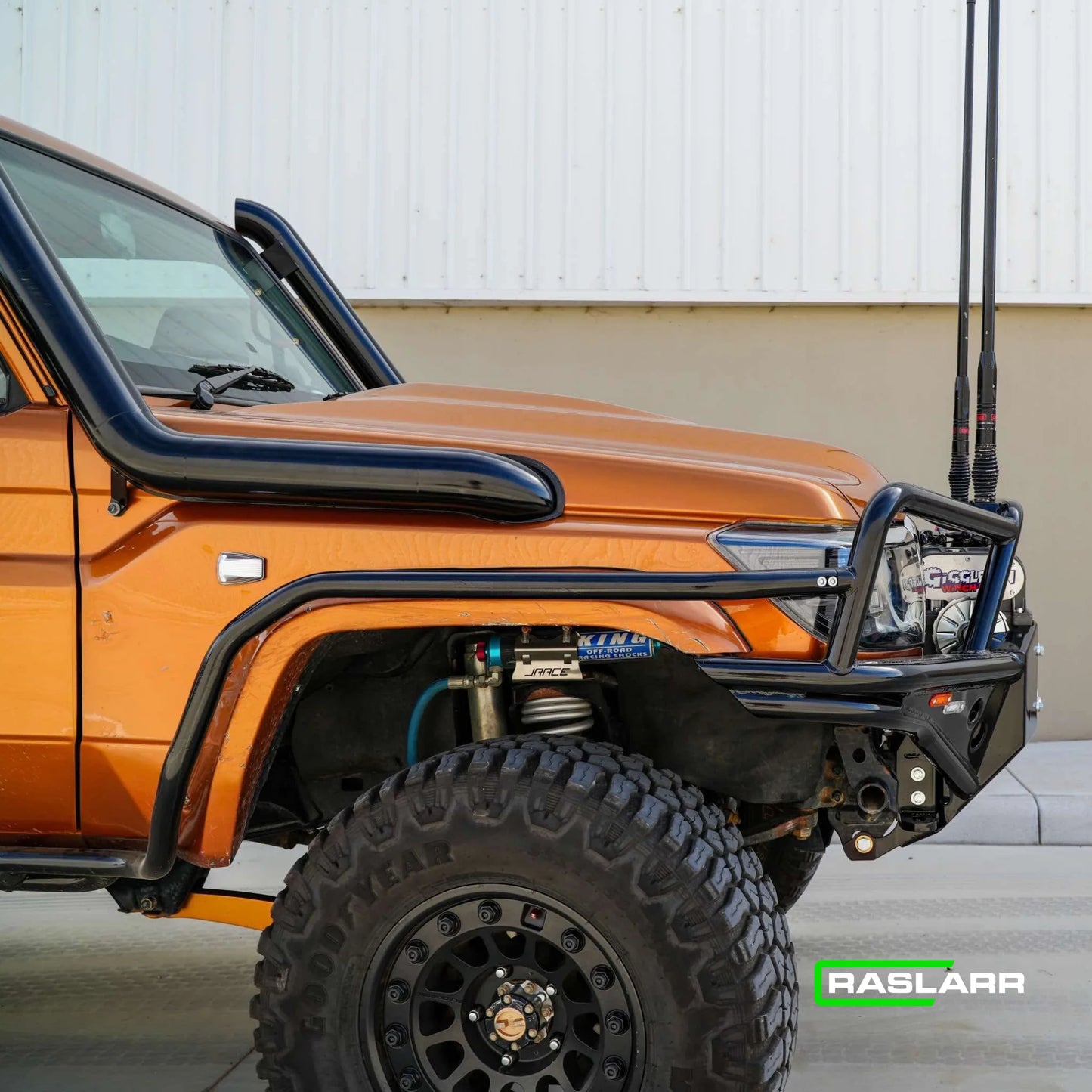 Raslarr Pooly Bull Bar for Toyota LandCruiser 70 Series (2007-2023 models)