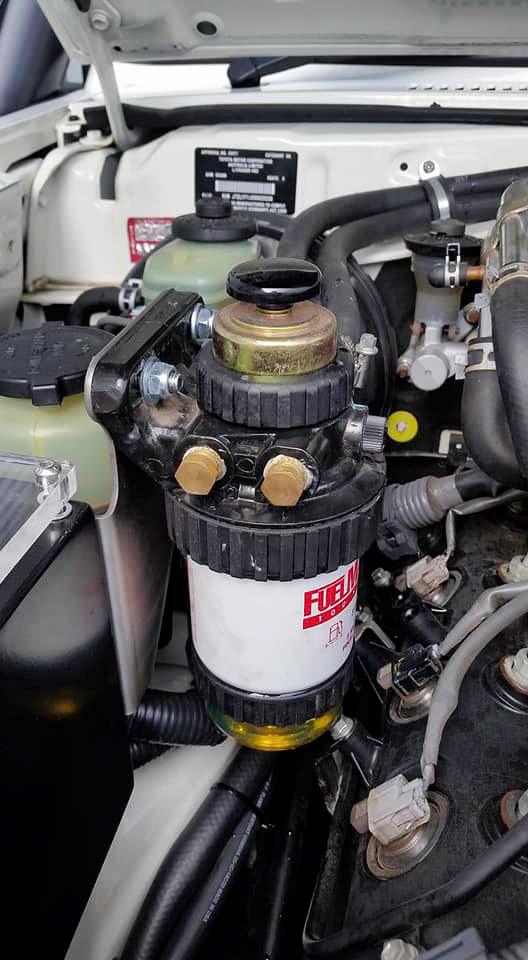 Fatz Fabrication Fuel Filter Bracket for Toyota LandCruiser VDJ 70 Series