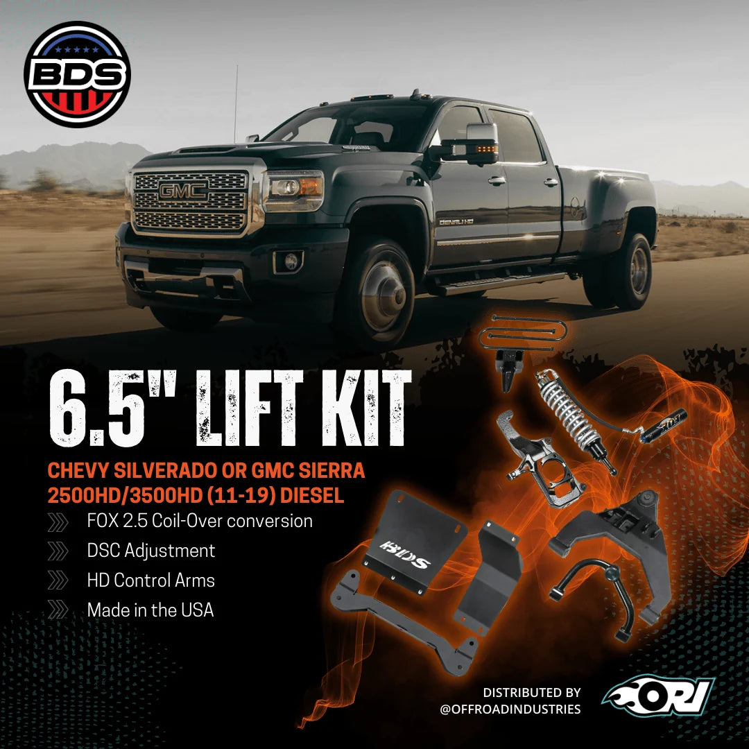 Offroad Industries BDS 6.5" Lift Kit FOX 2.5 Coilover Conversion Chevrolet Silverado / GMC Sierra 2500HD/3500HD Diesel (11-19)