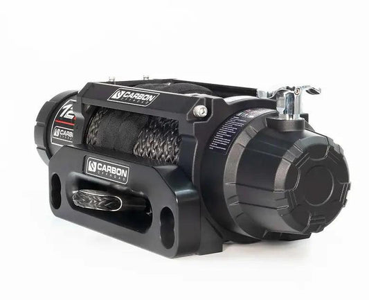 Carbon 12K - 12000lb Winch With Red Hook V3
