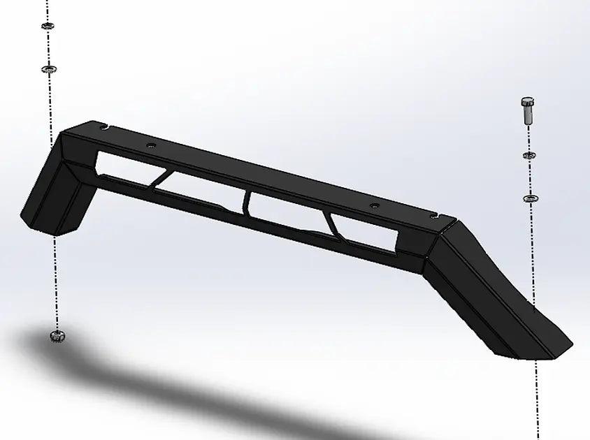 Offroad Animal Stealth Top Hoop Type B for LED Light JK, JT and JL Wrangler