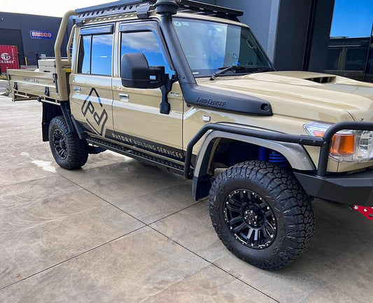 Offroad Animal Rock Sliders with Brush Rails for Toyota LandCruiser 79 and 78 Series