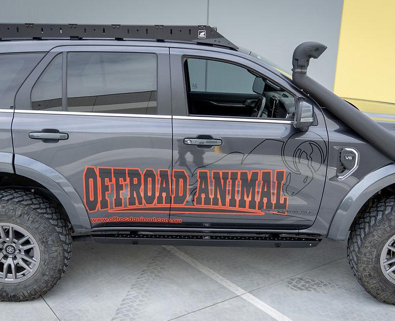 Offroad Animal Rock Sliders for Ford Everest Next Gen 2022 to current