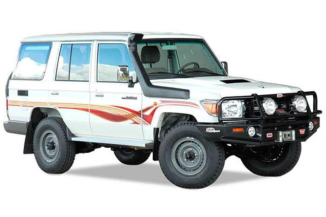 Safari 4X4 Snorkel for the Toyota 76, 78 & 79 Series Wide Front LandCruiser 03/2007 to 2023 4.0L Petrol 1GR-FE (International)
