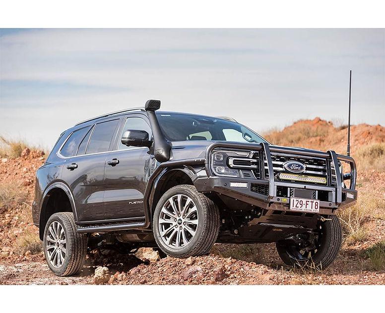 TJM Outback Bull Bar Black Steel for Ford Everest and Ranger