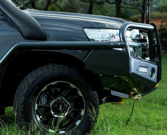 TJM Outback Bull Bar Black Steel for Toyota LandCruiser