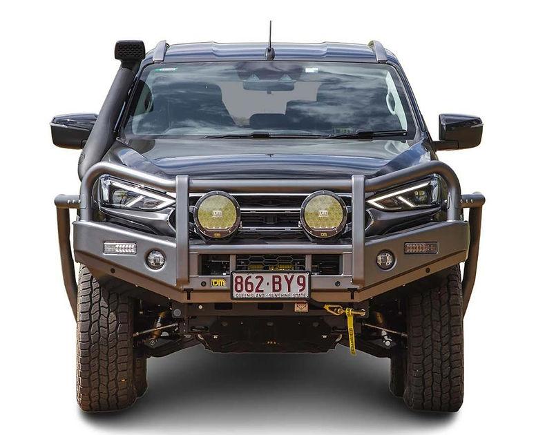 TJM Outback Bull Bar Black Steel for Isuzu MUX