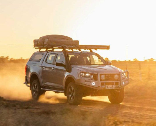 TJM Outback Bull Bar Black Steel for Mazda BT50