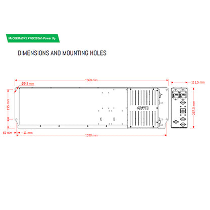 McCormacks 4WD Lithium Power Hub 220Ah Long (Drawer)