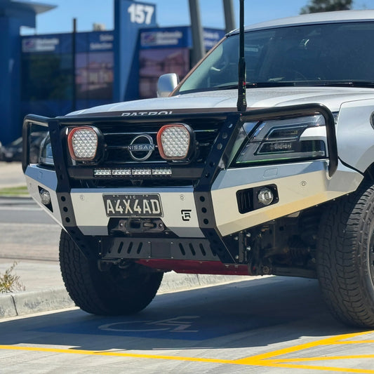 Raslarr Dallas Hooped Bull Bar for Nissan Patrol Y62 S5