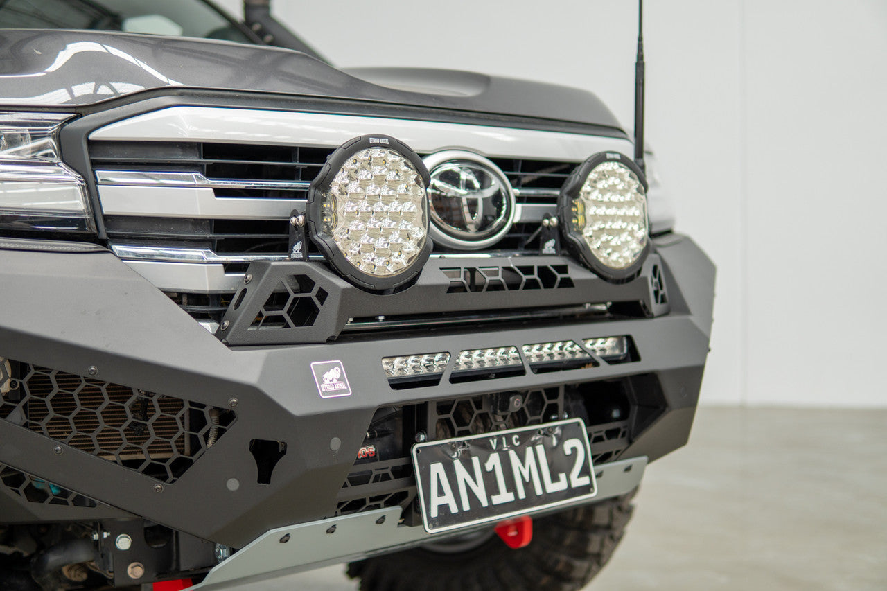 Offroad Animal Rally Hoop to suit Predator Bar for Toyota LandCrusier 300 Series style with 9" Arse Kicker lights