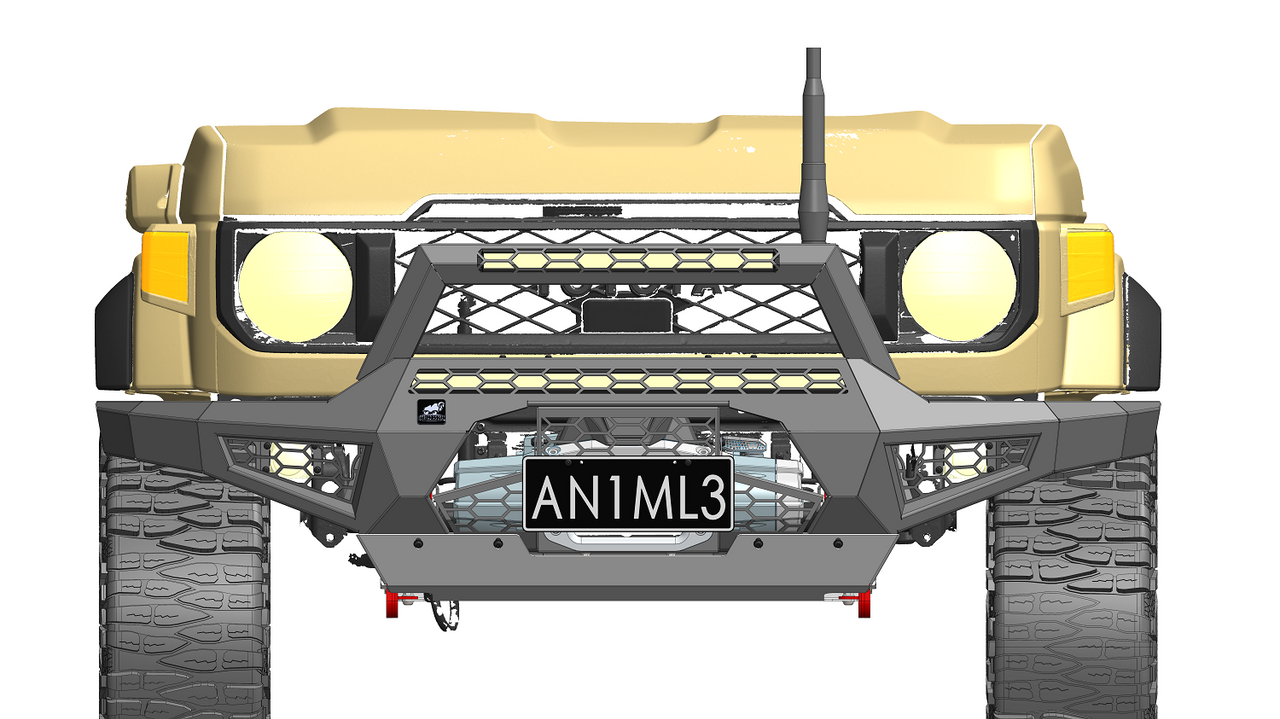Offroad Animal Stealth Hoop to suit Predator Bar for Toyota LandCruiser 70 Series facelift