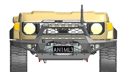Offroad Animal Stealth Hoop to suit Predator Bar for Toyota LandCruiser 70 Series facelift