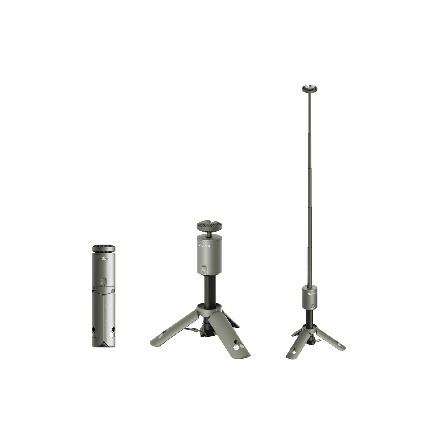 Outask Telescopic Magnetic LED Camp Light - Military Green