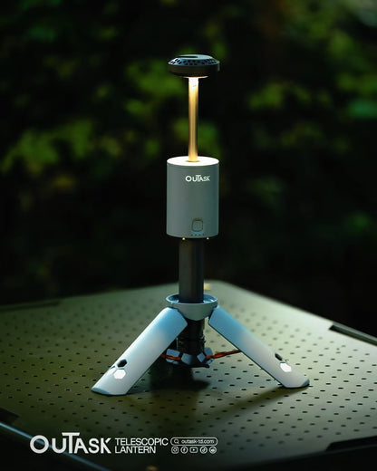 Outask Telescopic Magnetic LED Camp Light - Military Green