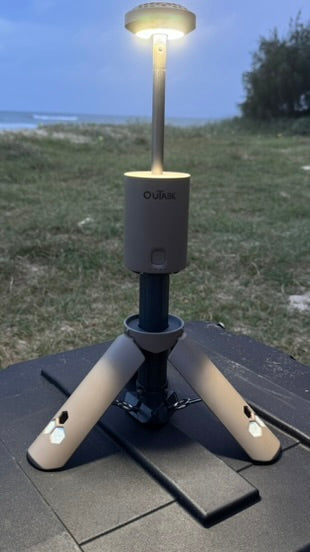 Outask Telescopic Magnetic LED Camp Light - Military Green