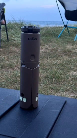Outask Telescopic Magnetic LED Camp Light - Military Green