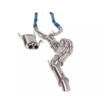 Twin 3″ into Single 4″ Exhaust for Toyota LandCruiser 200 Series 4.5L: 11/2007 – 09/2015