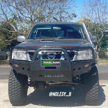 Raslarr Azza Hooped Bull Bar for Nissan Patrol GU