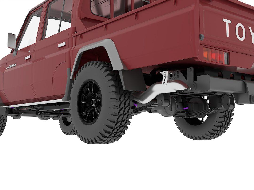 Fatz Fabrication Turbo Back 4″ Exhaust for Toyota LandCruiser GDJ79