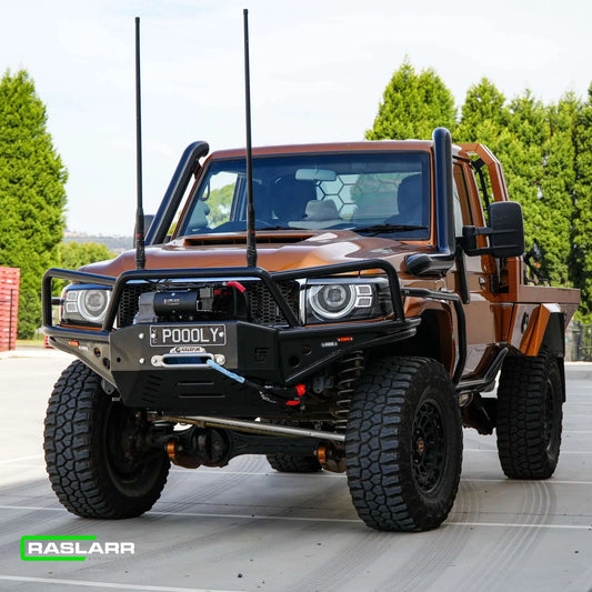 Raslarr Pooly Bull Bar for Toyota LandCruiser 70 Series (2007-2023 models)