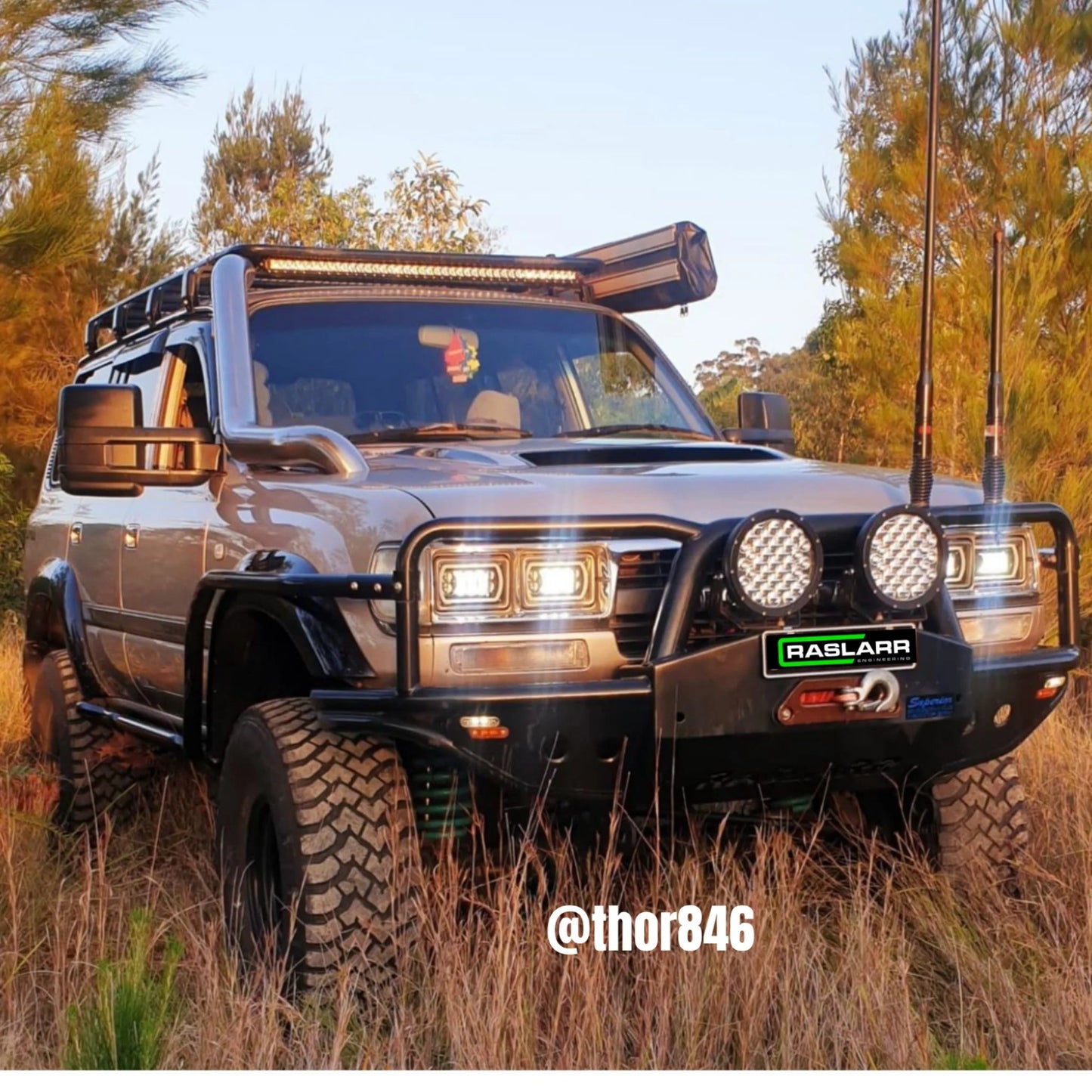 Raslarr Azza Bull Bar (new hoops) for Toyota LandCruiser 80 Series (1990-1997)