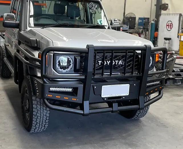 ATD Radar Apocalypse Bull Bar with Side Steps & Rails for Toyota LandC ...