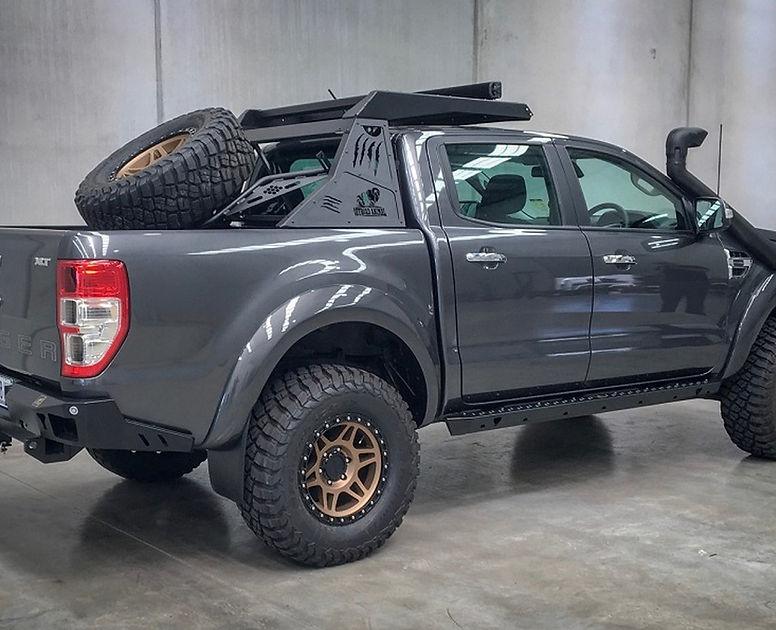 Offroad Animal Rear Bumper and Tow Bar for Ford Ranger PX 2011-2022, M ...