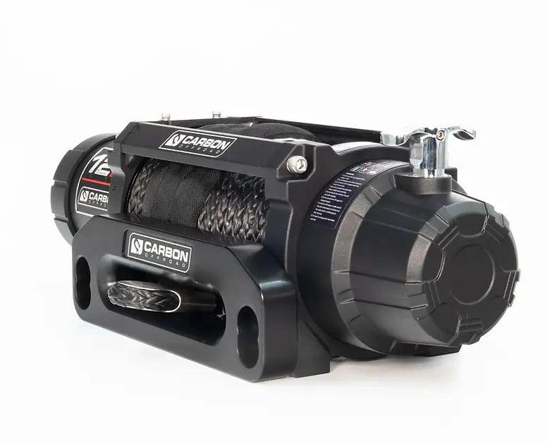 Carbon 12K - 12000lb Winch With Red Hook V3